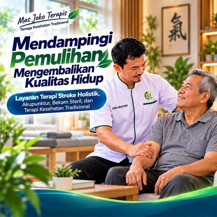 Mas Joko Terapis Mendampingi Pemulihan, Mengembalikan Kualitas Hidup