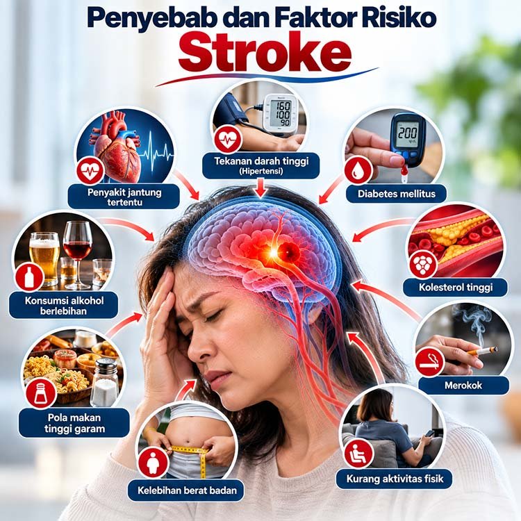 Penyebab dan Faktor Risiko Stroke