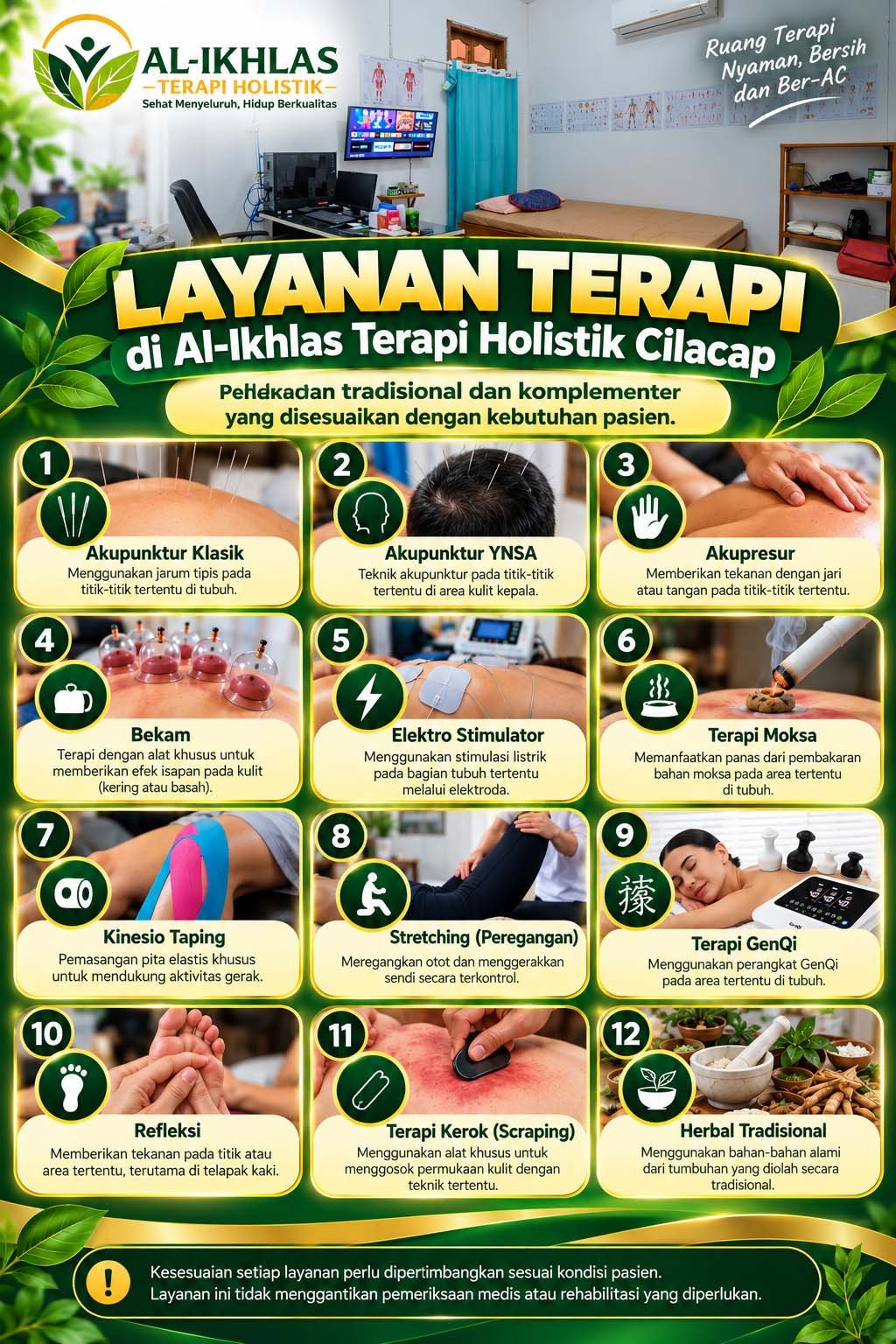 Layanan Terapi di Al-Ikhlas Terapi Holistik Cilacap