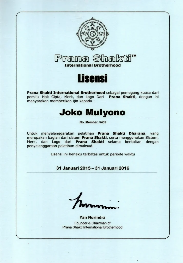 Sertifikat pranasakti