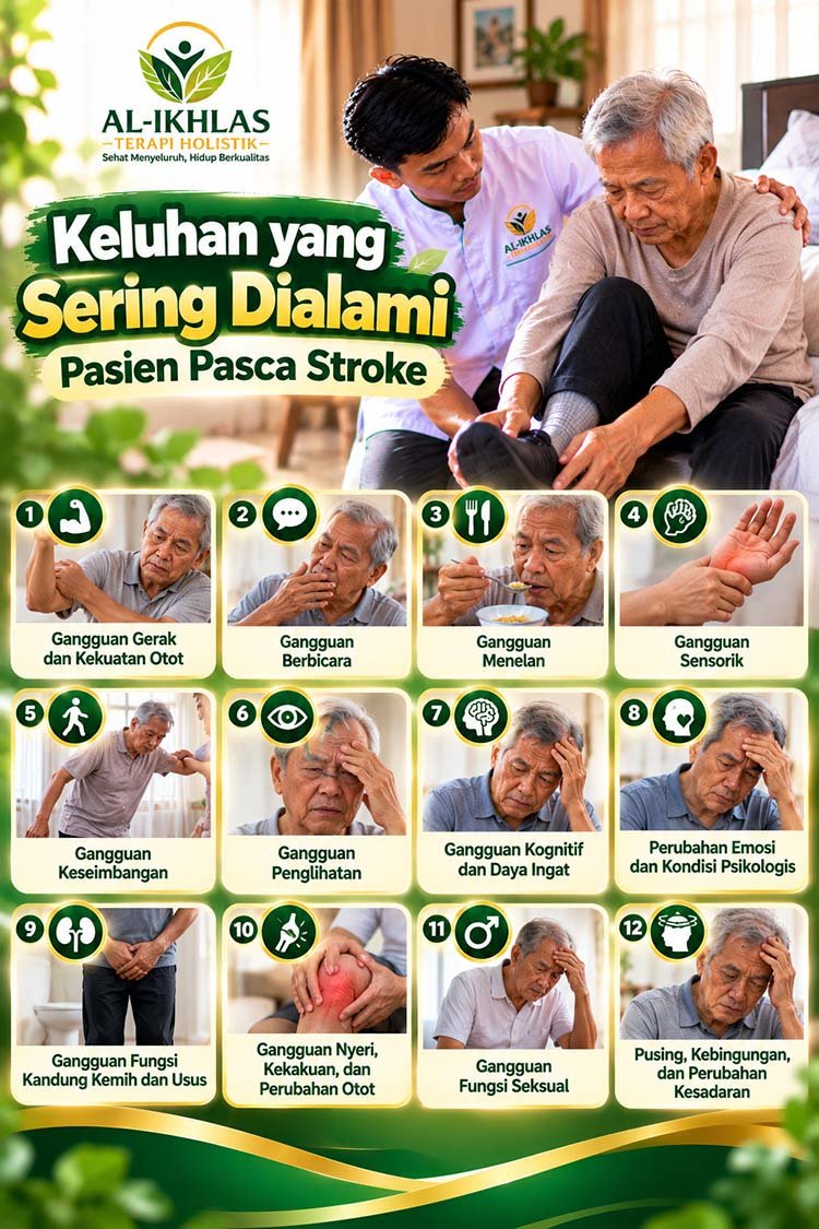 keluhan yang Dialami Pasien Pasca Stroke